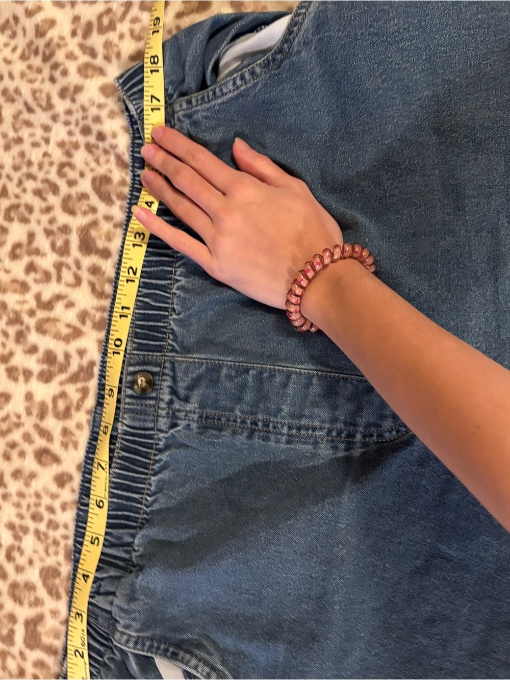 Kim rogers Women’s Elastic Waist Denim Jeans Size 14PS - Picture 5 of 6